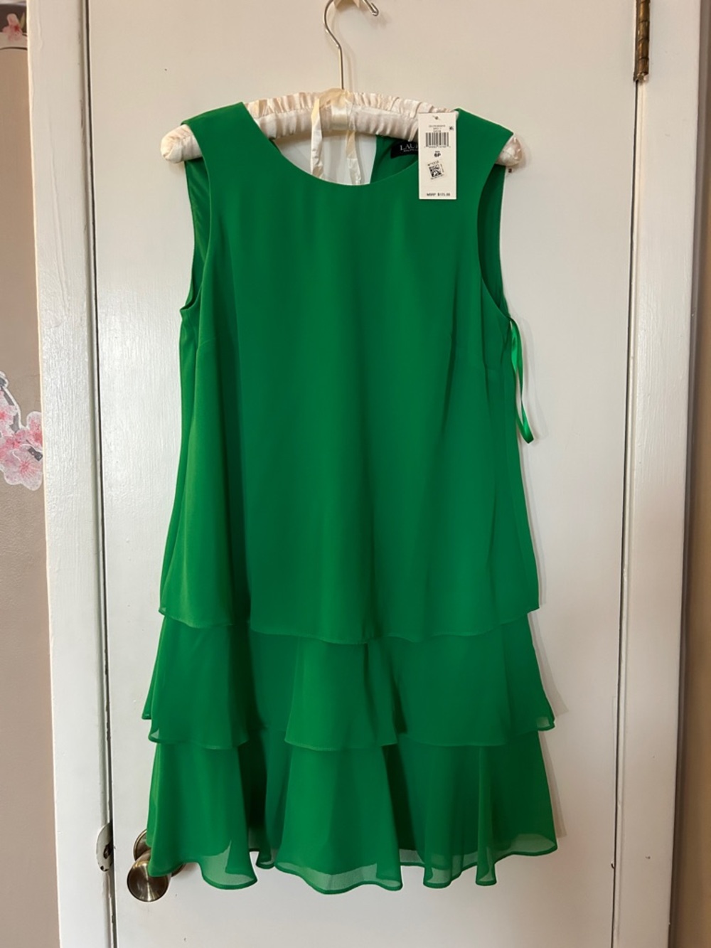 Ralph Lauren Emerald Green Petite Dress